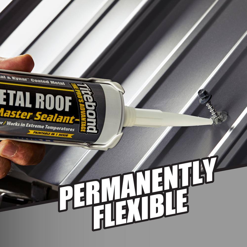Titebond 9.5 oz. Clear Metal Roof Exterior Sealant (12-Pack) Titebond 9.5 oz. Clear Metal Roof Exterior Sealant (12-Pack) - Image 8