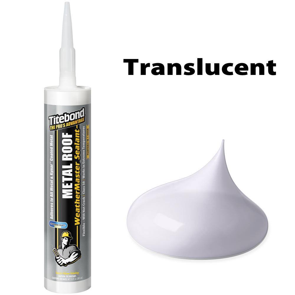 Titebond 9.5 oz. Clear Metal Roof Exterior Sealant (12-Pack) Titebond 9.5 oz. Clear Metal Roof Exterior Sealant (12-Pack) - Image 14
