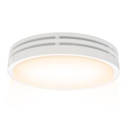 Akicon 110 CFM, 2-Sones Bathroom Fan with Light, 15-Watt Dimmable 3CCT LED Light with 5-Watt 2-Color Night Light, Round, White