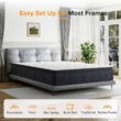 Babo Care King Medium Hybrid Gel Memory Foam 12 in. Innerspring Support and Breathable with Cooling Gel Infused Mattress