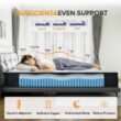 Babo Care King Medium Hybrid Gel Memory Foam 12 in. Innerspring Support and Breathable with Cooling Gel Infused Mattress
