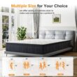 Babo Care King Medium Hybrid Gel Memory Foam 12 in. Innerspring Support and Breathable with Cooling Gel Infused Mattress