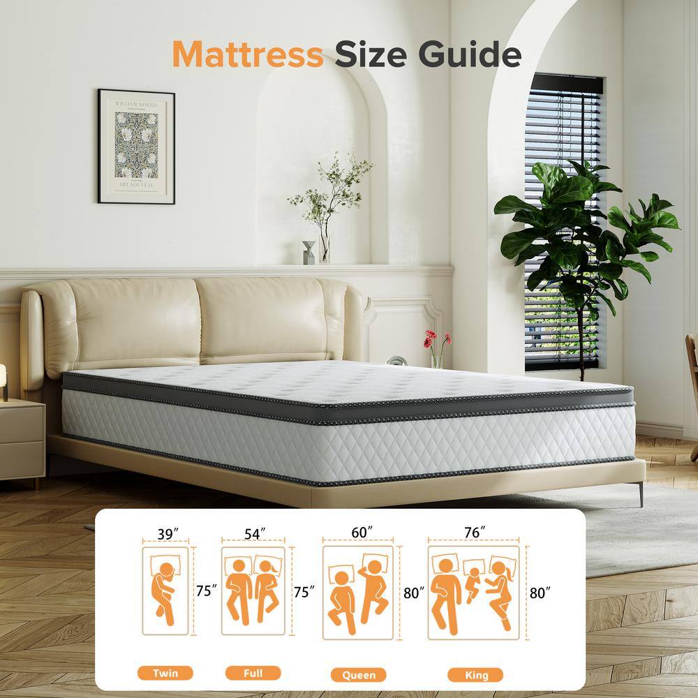 Babo Care King Size Medium Hybrid Memory Foam 10 in. with Pocket Spring and Cooling Gel Infused Breathable Mattress Babo Care King Size Medium Hybrid Memory Foam 10 in. with Pocket Spring and Cooling Gel Infused Breathable Mattress - Image 4