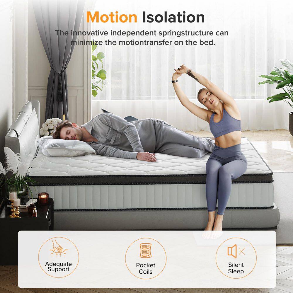 Babo Care King Size Firm Hybrid Memory Foam 12 in. Individual Pocket Spring Support and Breathable Mattress Babo Care King Size Firm Hybrid Memory Foam 12 in. Individual Pocket Spring Support and Breathable Mattress - Image 8