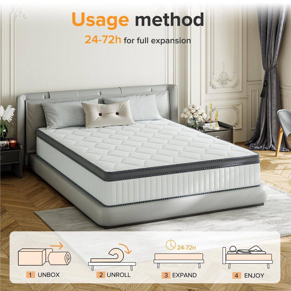 Babo Care King Size Firm Hybrid Memory Foam 12 in. Individual Pocket Spring Support and Breathable Mattress Babo Care King Size Firm Hybrid Memory Foam 12 in. Individual Pocket Spring Support and Breathable Mattress - Image 4