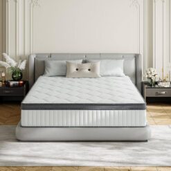 Babo Care King Size Firm Hybrid Memory Foam 12 in. Individual Pocket Spring Support and Breathable Mattress