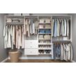 Closet Evolution Essential Plus 60 in. W - 96 in. W White Wood Closet System