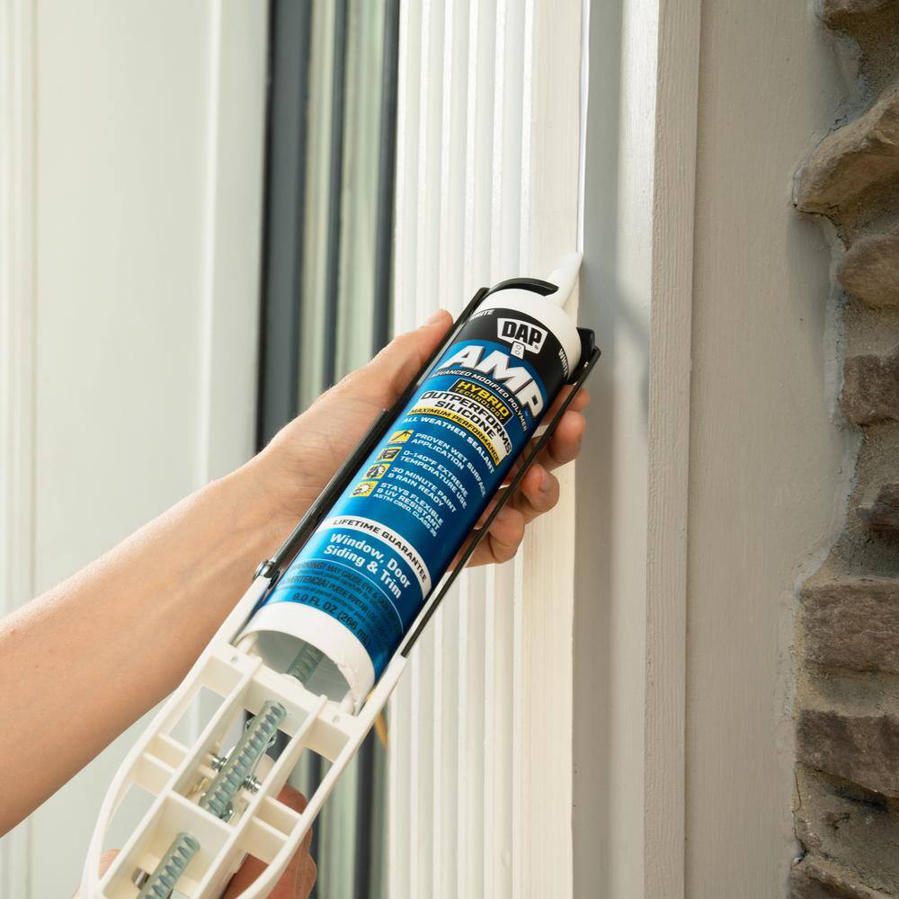 DAP AMP Advanced Modified 9 oz. White Polymer All Weather Window, Door and Siding Sealant (12-Pack) DAP AMP Advanced Modified 9 oz. White Polymer All Weather Window, Door and Siding Sealant (12-Pack) - Image 5