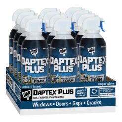 DAP Daptex Plus 12 oz. White Exterior/Interior Window and Door Foam Sealant (12-Pack)