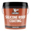 Liquid Rubber Silicone Roof Coating - Roof Sealant for Flat, Sloped, and Metal Roofs, White, 1 Gallon (128 oz)
