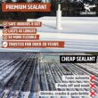 Liquid Rubber Color Sealant, White, 5 Gal.