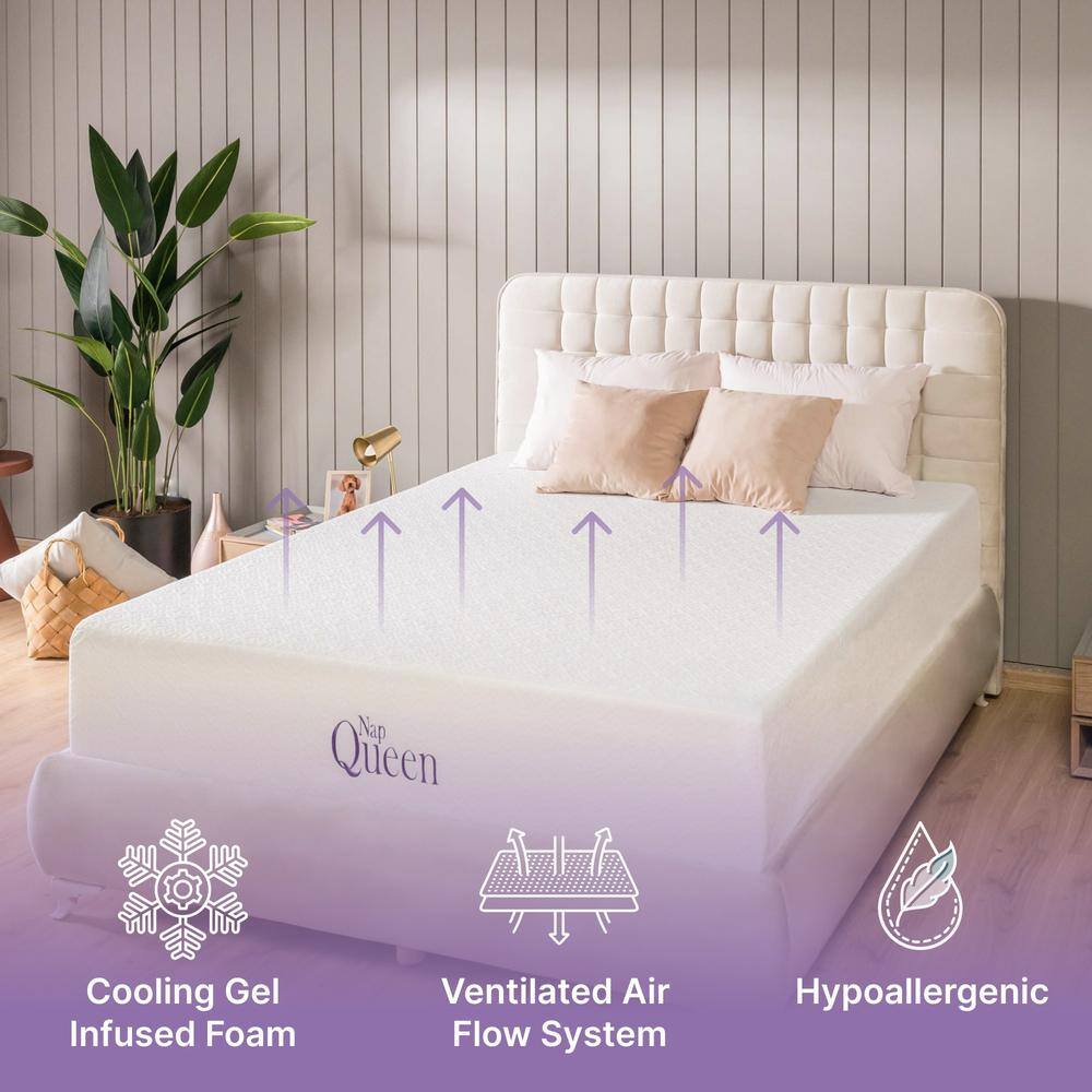 NapQueen Elizabeth Twin XL Medium Gel Memory Foam 6 in. Mattress NapQueen Elizabeth Twin XL Medium Gel Memory Foam 6 in. Mattress - Image 8