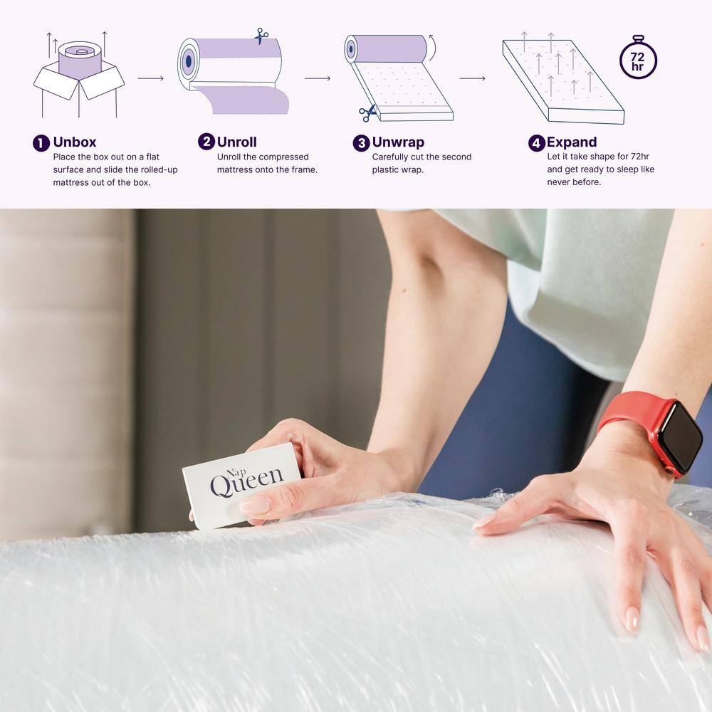 NapQueen Elizabeth Twin XL Medium Gel Memory Foam 6 in. Mattress NapQueen Elizabeth Twin XL Medium Gel Memory Foam 6 in. Mattress - Image 11