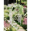 VITA 39"L x 23"W x 81"H Athens Vinyl Arbor, White, VA68111