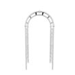 VITA 39"L x 23"W x 81"H Athens Vinyl Arbor, White, VA68111