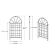 VITA 39"L x 77"H Athens Vinyl Trellis, White, VA68202