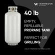 Worthington Pro Grade 40 lb. Empty Propane Tank