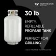 Worthington Pro Grade 30 lb. Empty Propane Tank