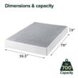 Zinus Metal Queen 9 in. Smart Box Spring with Quick Assembly