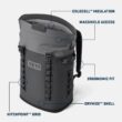 YETI Hopper M20 Series Backpack Soft Sided Coolers with MagShield Access, Navy YETI Hopper M Series Backpack Soft Sided Coolers with MagShield Access