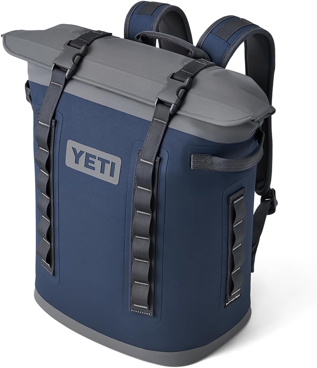 YETI Hopper M20 Series Backpack Soft Sided Coolers with MagShield Access, Navy YETI Hopper M Series Backpack Soft Sided Coolers with MagShield Access