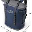 YETI Hopper M20 Series Backpack Soft Sided Coolers with MagShield Access, Navy YETI Hopper M Series Backpack Soft Sided Coolers with MagShield Access