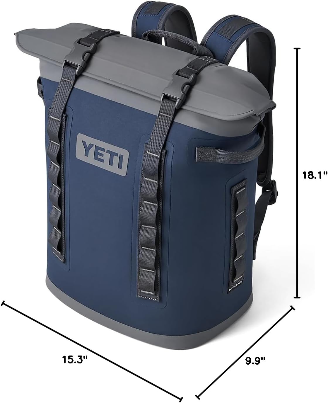 YETI Hopper M20 Series Backpack Soft Sided Coolers with MagShield Access, Navy YETI Hopper M Series Backpack Soft Sided Coolers with MagShield Access