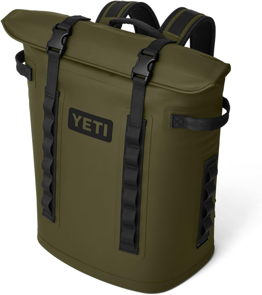 YETI Hopper M20 Series Backpack Soft Sided Coolers with MagShield Access, Olive YETI Hopper M Series Backpack Soft Sided Coolers with MagShield Access