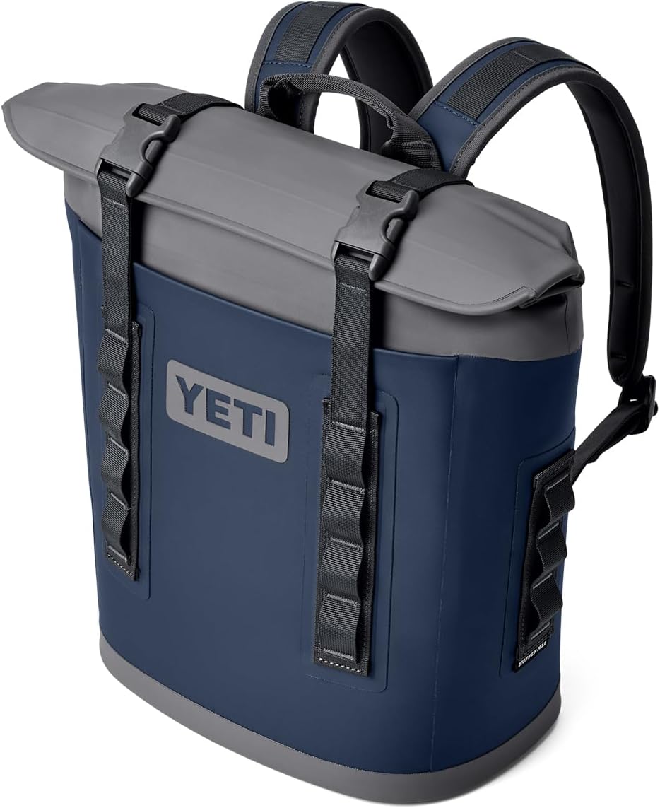 YETI Hopper M12 Series Backpack Soft Sided Coolers with MagShield Access, Navy YETI Hopper M Series Backpack Soft Sided Coolers with MagShield Access