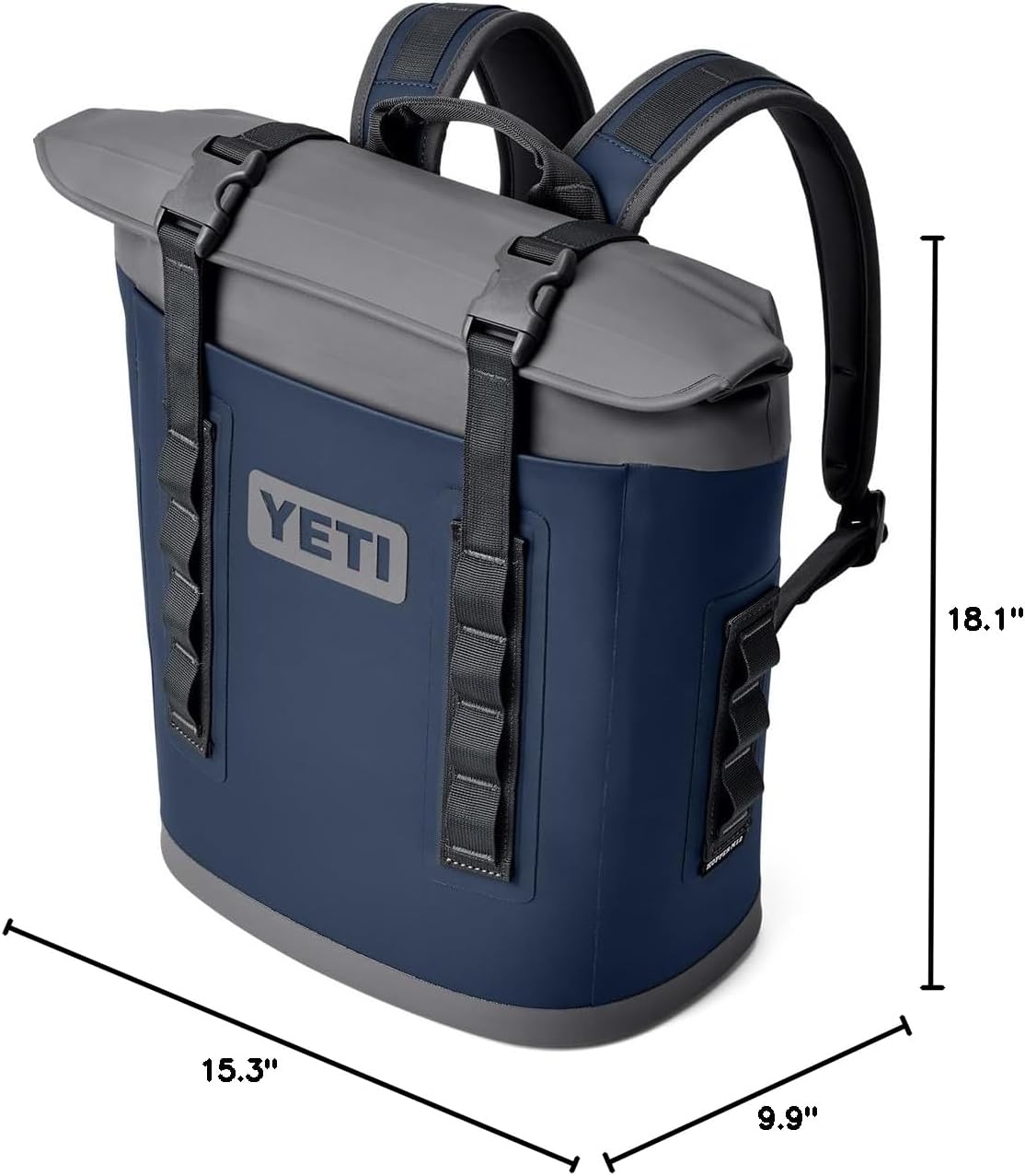 YETI Hopper M12 Series Backpack Soft Sided Coolers with MagShield Access, Navy YETI Hopper M Series Backpack Soft Sided Coolers with MagShield Access