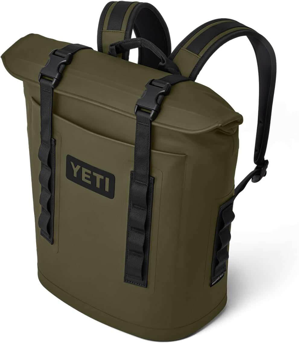 YETI Hopper M12 Series Backpack Soft Sided Coolers with MagShield Access, Olive YETI Hopper M Series Backpack Soft Sided Coolers with MagShield Access