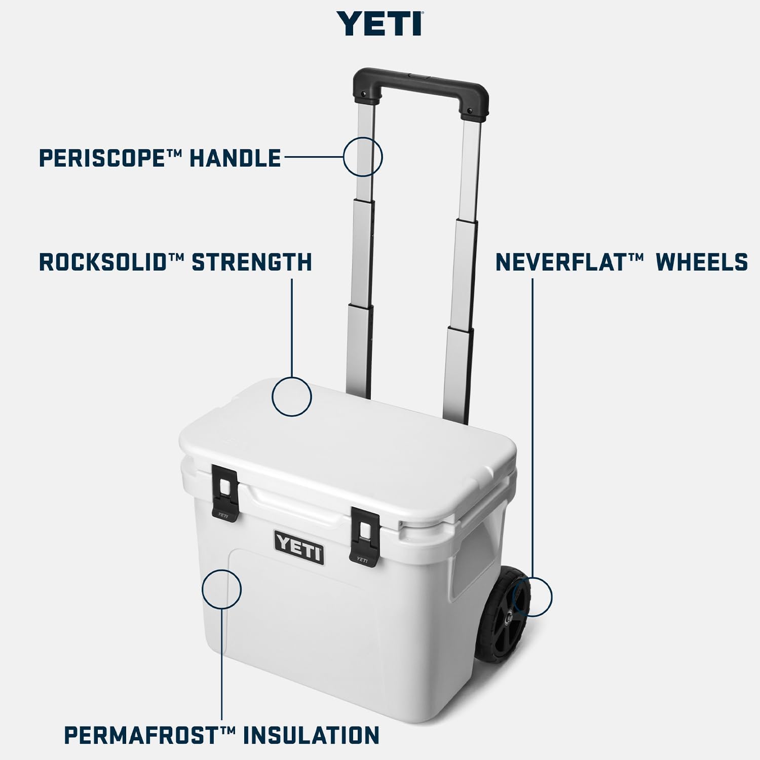 YETI Roadie 32 Wheeled Cooler, White YETI Roadie 32 Wheeled Cooler
