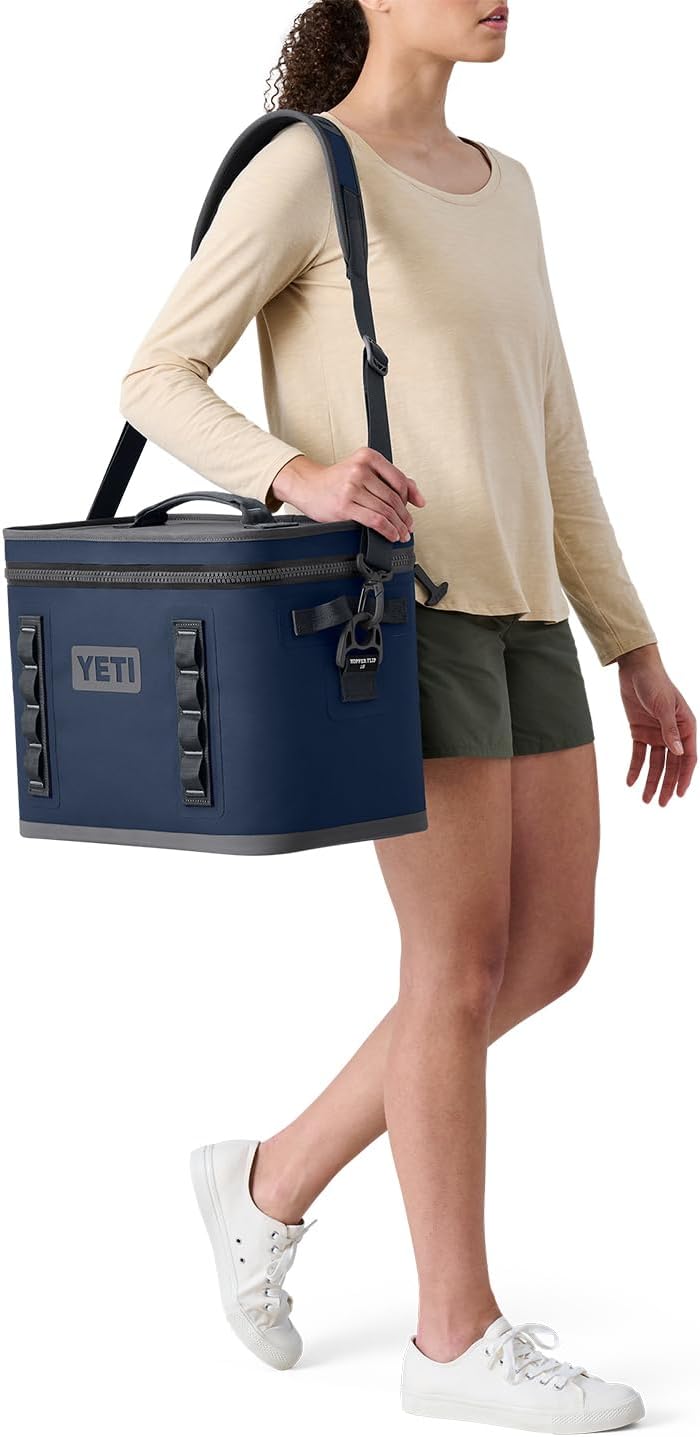 YETI Hopper Flip 18 Portable Soft Cooler, Sandstone Pink YETI Hopper Flip 18 Portable Soft Cooler