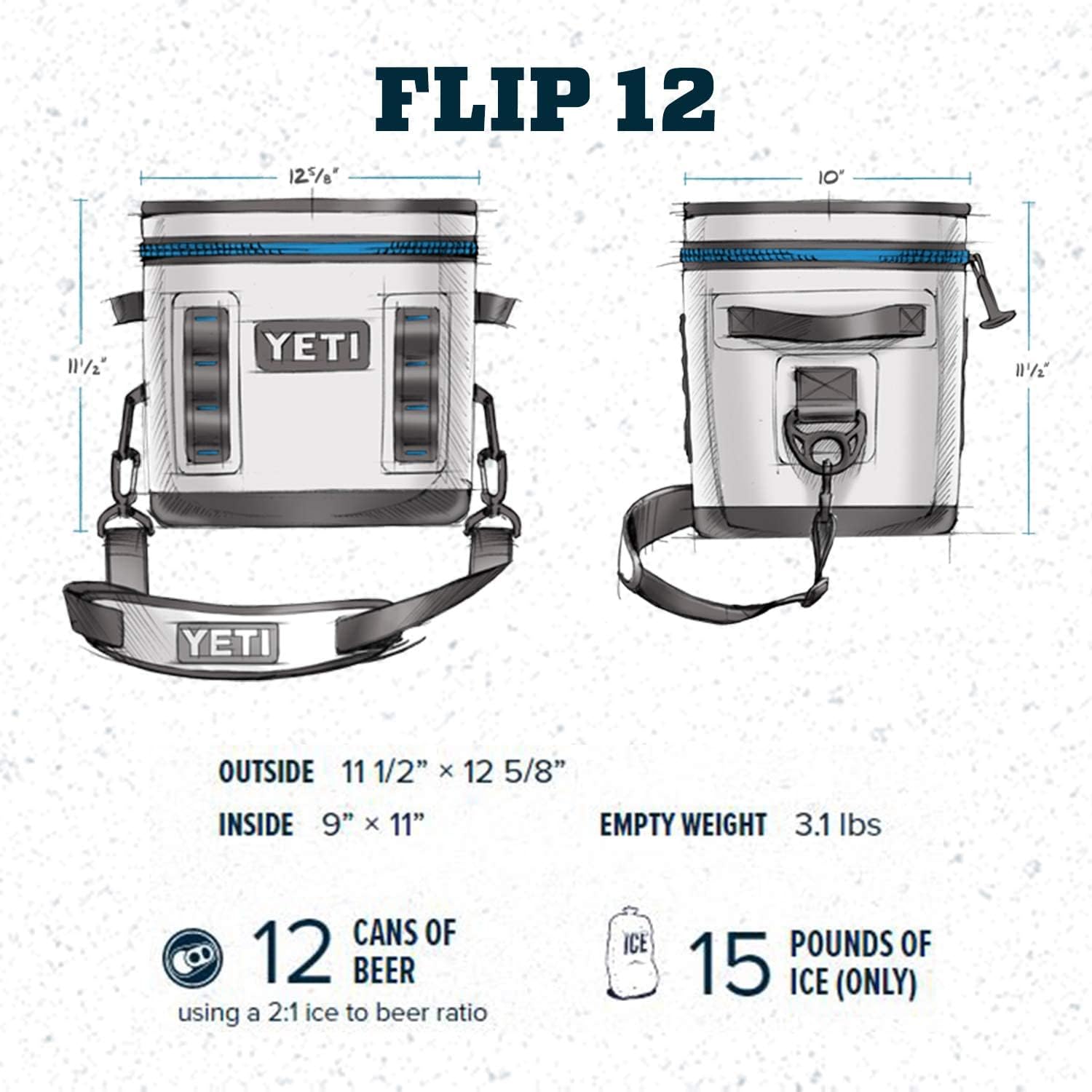 YETI Hopper Flip 12 Soft Cooler, Navy YETI Hopper Flip 12 Soft Cooler
