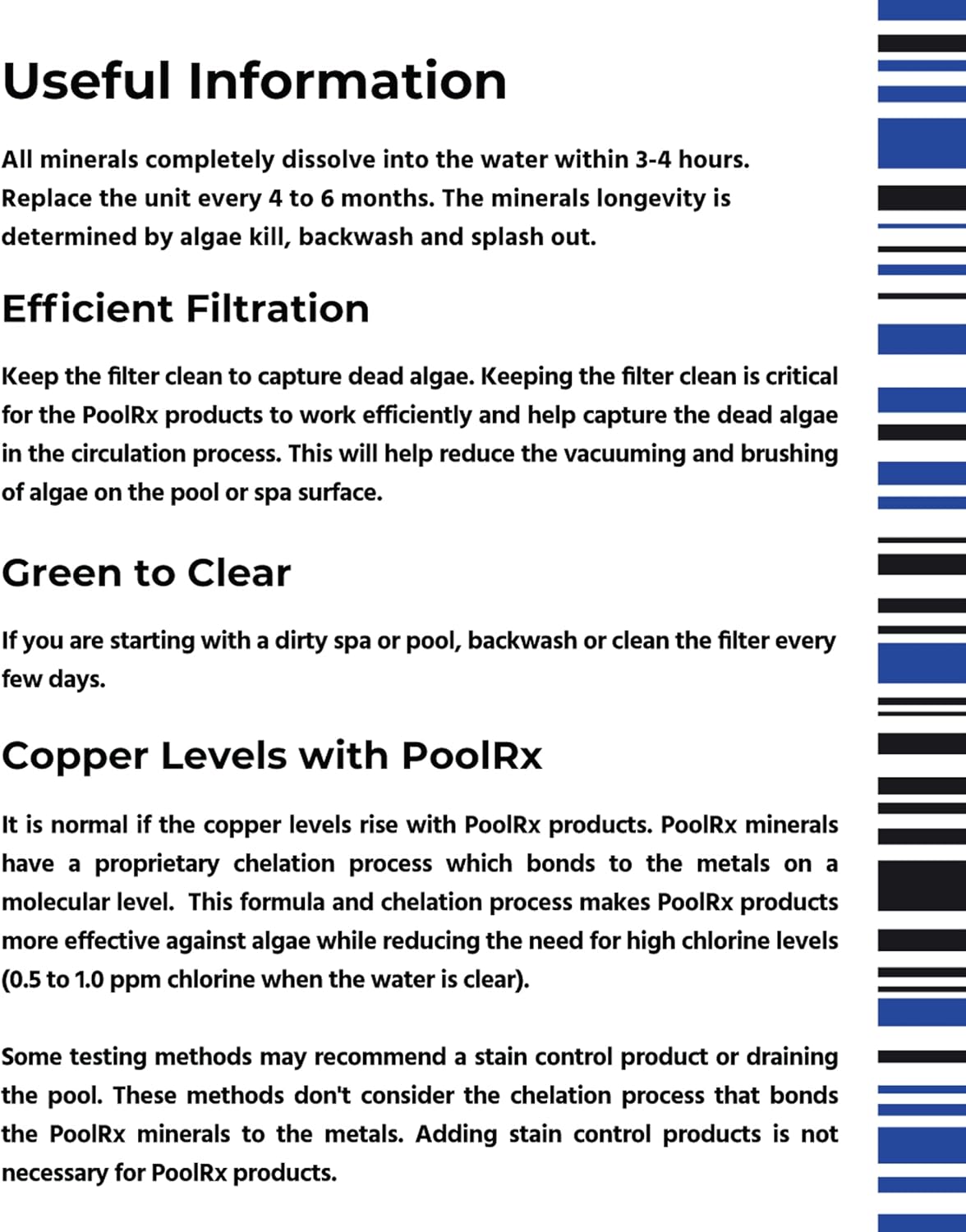PoolRX+ Pool Unit 7.5k-20k gallons (4-Pack), Blue, (331003) PoolRX+ Pool Unit 7.5k-20k gallons (4-Pack), Blue, (331003)