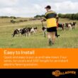 Gallagher Smart Fence 2 | Portable Fence for Containing Animals, Temporary Field Fencing, Quick and Easy Install, Safe and Versatile | 328ft of 4-Strand Electric Fencing