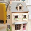Tender Leaf Toys - Foxtail Villa - Furnished 27.95” Tall Town Style Pretend Play Doll House - Encourage Creative and Imaginative Fun Play for Children 3+