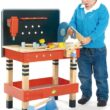Tender Leaf Toys - Tender Leaf Tool Bench Tender Leaf Toys - Tender Leaf Tool Bench - 18 Pieces Pretend Play Construction Tool Set Made with Premium Materials and Craftsmanship - Creates Interest in DIY and Creative Role Play for Children 3+
