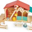 Tender Leaf Toys - Tender Leaf Farm - Realistic Colorful Wooden Farmhouse Toy Set for Creative Pretend Play for Kids 3+