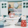 Tender Leaf Toys - Secret Meadow Shepherd’s Hut - Portable Furnished Wooden Shepherd’s Hut on Wheels with 11 Pcs Accessories and 3 Mice Dolls - Open-Ended Play and Story Tellings - Age 3+