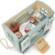 Tender Leaf Toys - Secret Meadow Shepherd’s Hut - Portable Furnished Wooden Shepherd’s Hut on Wheels with 11 Pcs Accessories and 3 Mice Dolls - Open-Ended Play and Story Tellings - Age 3+