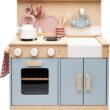 Tender Leaf Toys - Mini Chef Home Kitchen - Wooden Kitchenette Fully Equipped with Accessories for Pretend Cooking - Develops Social, Creative & Imaginative Skills - Learning Role Play - Age 3+