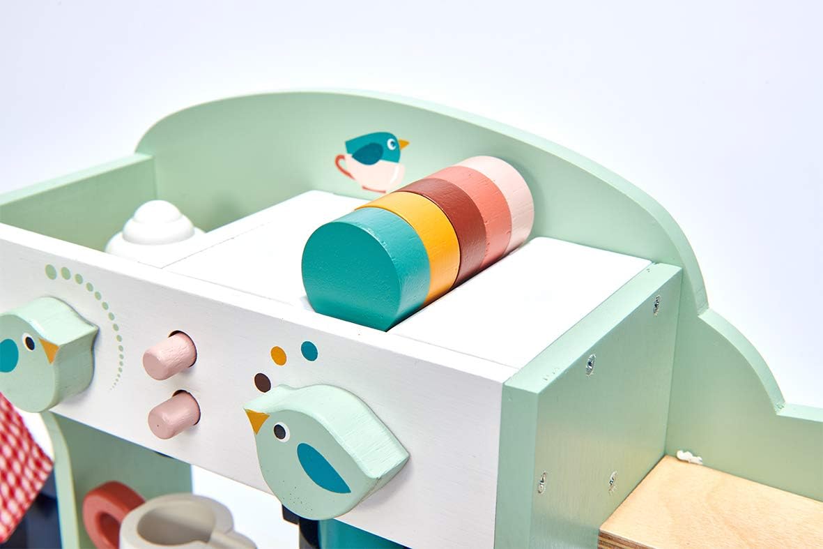 Tender Leaf Toys - Bird's Nest Café - 40 Pcs One-Stop Pretend Play Coffee Shop Tender Leaf Toys - Bird's Nest Café - 40 Pcs One-Stop Pretend Play Coffee Shop for Kids, Bakery and Cafe Set with Accessories - Promote Imaginative and Social Skills Development - Age 3+