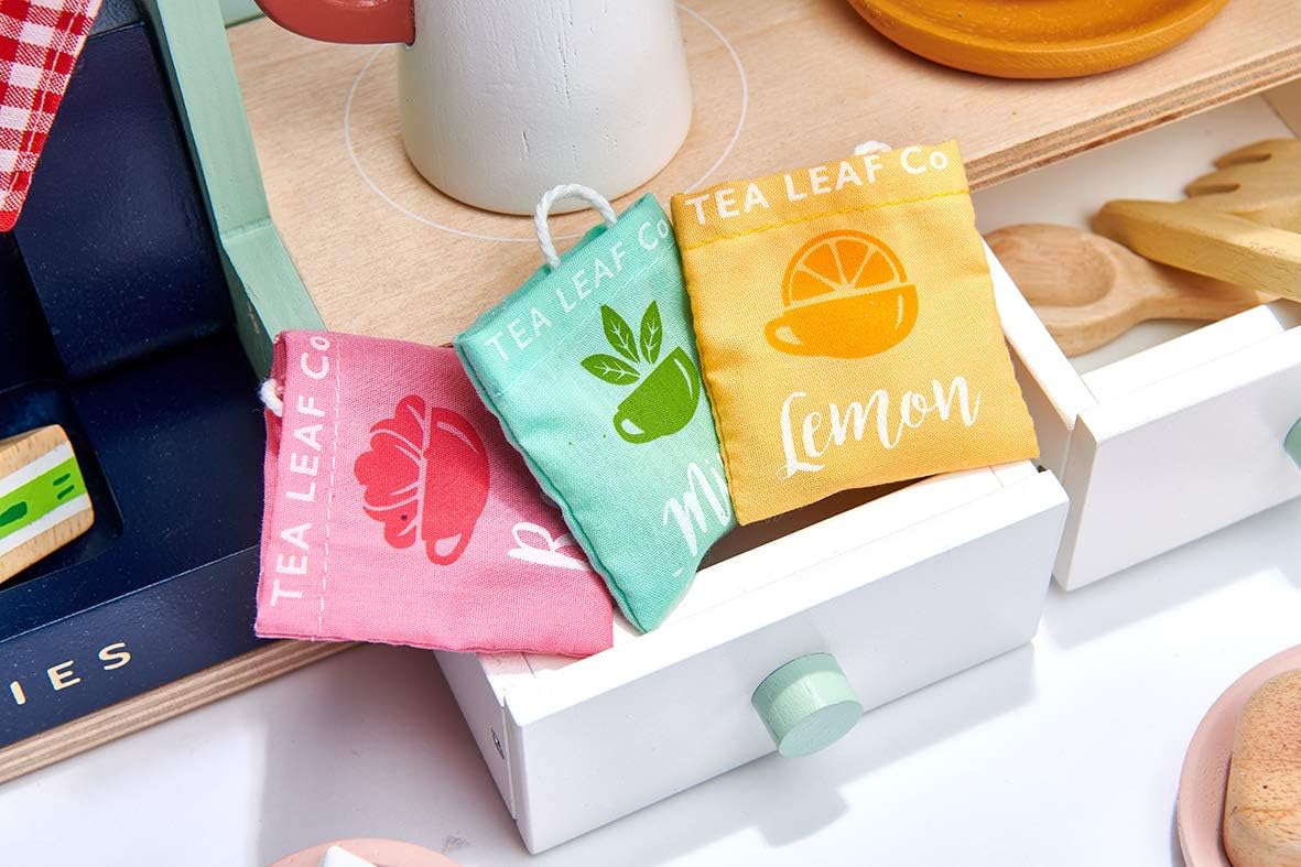 Tender Leaf Toys - Bird's Nest Café - 40 Pcs One-Stop Pretend Play Coffee Shop Tender Leaf Toys - Bird's Nest Café - 40 Pcs One-Stop Pretend Play Coffee Shop for Kids, Bakery and Cafe Set with Accessories - Promote Imaginative and Social Skills Development - Age 3+