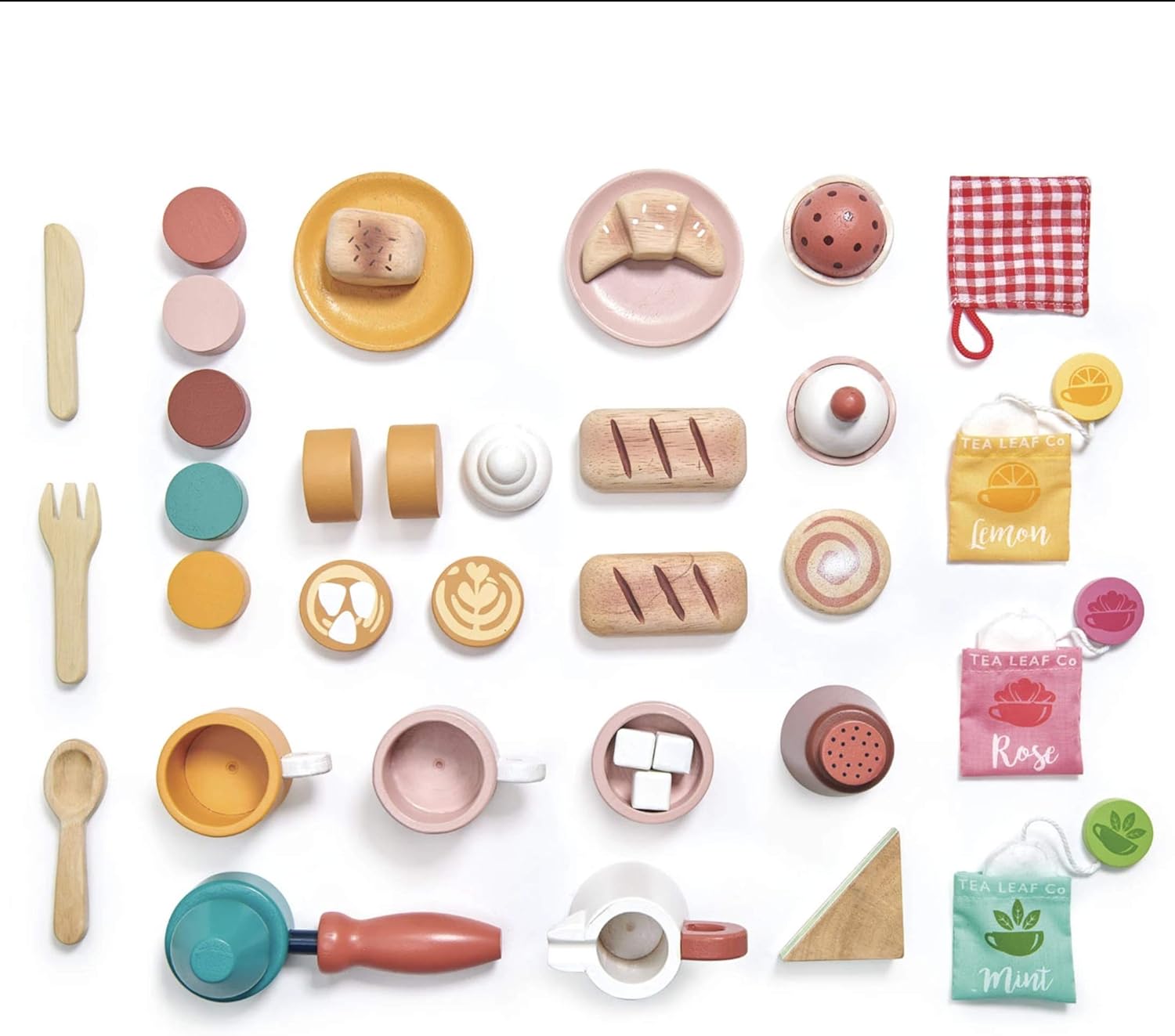 Tender Leaf Toys - Bird's Nest Café - 40 Pcs One-Stop Pretend Play Coffee Shop Tender Leaf Toys - Bird's Nest Café - 40 Pcs One-Stop Pretend Play Coffee Shop for Kids, Bakery and Cafe Set with Accessories - Promote Imaginative and Social Skills Development - Age 3+