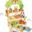 Tender Leaf Toys - Garden Centre - Wood Pretend Play Gardening Set Including Tools, Bird House, Gnomes and Accessories - Encourages Imaginative Play, Improves Language and Fine Motor Skills - Age 3+