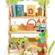 Tender Leaf Toys - Garden Centre - Wood Pretend Play Gardening Set Including Tools, Bird House, Gnomes and Accessories - Encourages Imaginative Play, Improves Language and Fine Motor Skills - Age 3+