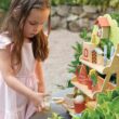 Tender Leaf Toys - Garden Centre - Wood Pretend Play Gardening Set Including Tools, Bird House, Gnomes and Accessories - Encourages Imaginative Play, Improves Language and Fine Motor Skills - Age 3+