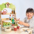 Tender Leaf Toys - Garden Centre - Wood Pretend Play Gardening Set Including Tools, Bird House, Gnomes and Accessories - Encourages Imaginative Play, Improves Language and Fine Motor Skills - Age 3+