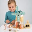 Tender Leaf Toys - Penny Windmill - Adorable Wooden Rotating Windmill with Toy Mouse Family and Accessories - Imaginative Play Set - Develop Creative Storytelling - Improve Fine Motor Skills - Age 3+
